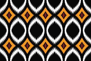 ikat Stampa tribale arte senza soluzione di continuità modello. etnico geometrico ikkat batik digitale vettore tessile design per stampe tessuto saree Mughal spazzola simbolo andane struttura Kurti kurtis kurtas