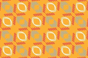 ikat banda batik tessile senza soluzione di continuità modello digitale vettore design per Stampa saree Kurti Borneo tessuto confine spazzola simboli campioni festa indossare