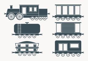 Collezione Caboose vettore