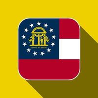 Georgia stato bandiera. vettore illustrazione.