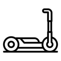 elettrico scooter il motore icona, schema stile vettore