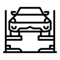 auto servizio sollevamento icona, schema stile vettore