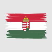 Ungheria bandiera spazzola vettore