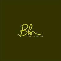 bb logo, mano disegnato bb lettera logo, bb firma logo, bb creativo logo, bb monogramma logo vettore