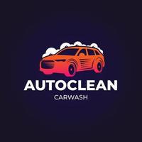 pendenza auto lavare logo modello vettore