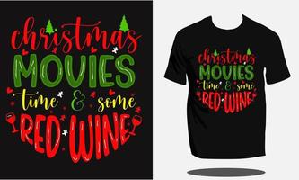 Natale t camicia design o Natale tipografia camicia e Santa t camicia design o vettore