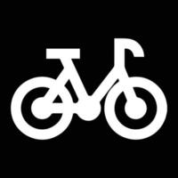 bicicletta icona. bicicletta gara simbolo. Ciclismo gara piatto icona. ciclista cartello. strada ciclista silhouette. gli sport logo vettore