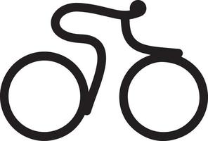 bicicletta icona. bicicletta gara simbolo. Ciclismo gara piatto icona. ciclista cartello. strada ciclista silhouette. gli sport logo vettore