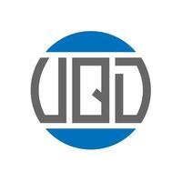vqd lettera logo design su bianca sfondo. vqd creativo iniziali cerchio logo concetto. vqd lettera design. vettore