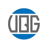 vqg lettera logo design su bianca sfondo. vqg creativo iniziali cerchio logo concetto. vqg lettera design. vettore
