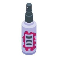 spray aria deodorante icona, isometrico stile vettore