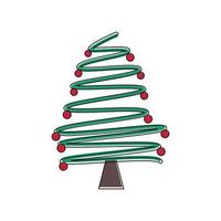 vettore illustrazione di Natale albero