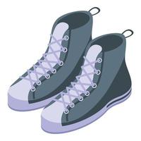 sport scarpe da ginnastica icona, isometrico stile vettore