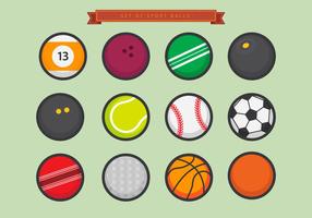 Set di palla sportiva vettoriale