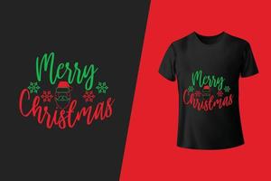 allegro Natale testo. vettore illustrazione.merry christmass t camicia design