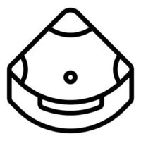 vasca idromassaggio vasca icona, schema stile vettore
