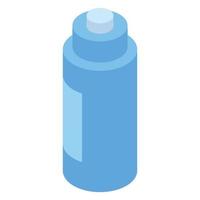 blu acqua sport bottiglia icona, isometrico stile vettore