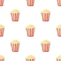 Popcorn modello senza soluzione di continuità vettore