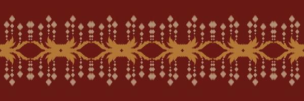 ikat gallone batik tessile senza soluzione di continuità modello digitale vettore design per Stampa saree Kurti Borneo tessuto confine spazzola simboli campioni cotone