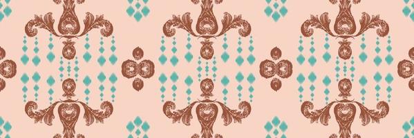 motivo ikat design batik tessile senza soluzione di continuità modello digitale vettore design per Stampa saree Kurti Borneo tessuto confine spazzola simboli campioni cotone