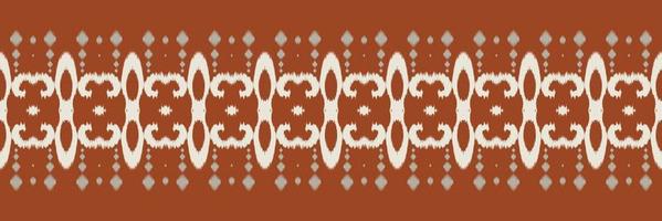 ikat confine tribale gallone senza soluzione di continuità modello. etnico geometrico batik ikkat digitale vettore tessile design per stampe tessuto saree Mughal spazzola simbolo andane struttura Kurti kurtis kurtas