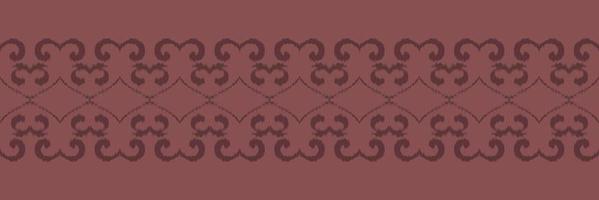 etnico ikat vettore batik tessile senza soluzione di continuità modello digitale vettore design per Stampa saree Kurti Borneo tessuto confine spazzola simboli campioni festa indossare