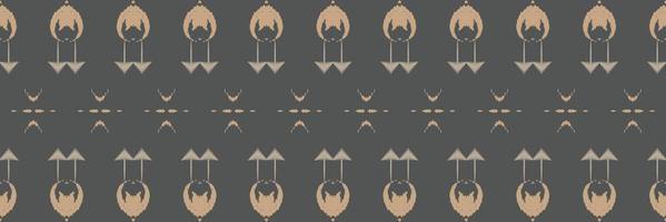 ikat disegni tribale arte senza soluzione di continuità modello. etnico geometrico batik ikkat digitale vettore tessile design per stampe tessuto saree Mughal spazzola simbolo andane struttura Kurti kurtis kurtas