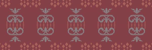 batik tessile motivo ikat banda senza soluzione di continuità modello digitale vettore design per Stampa saree Kurti Borneo tessuto confine spazzola simboli campioni festa indossare