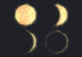 illustrazione vettoriale eclissi solare