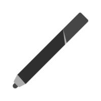 labbro matite piatto in scala di grigi icona vettore