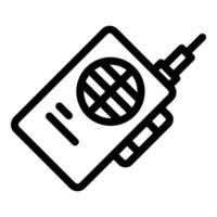 walkie talkie attrezzatura icona, schema stile vettore