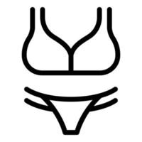 bikini costume da bagno icona, schema stile vettore