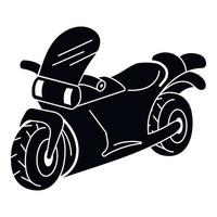 moderno motocicletta icona, semplice stile vettore
