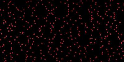 modello vettoriale rosso scuro con stelle astratte.