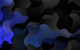 sfondo vettoriale blu scuro con forme di bolle.