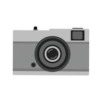 telecamera io piatto in scala di grigi icona vettore