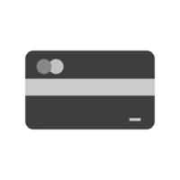 credito carte piatto in scala di grigi icona vettore