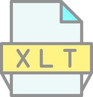 xlt file formato icona vettore