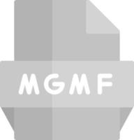 mgmf file formato icona vettore