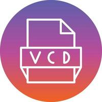 vcd file formato icona vettore