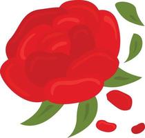 bellissimo rosa rosso fiore illustrazione vettore clipart