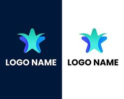 farfallato marchio moderno attività commerciale logo design modello vettore