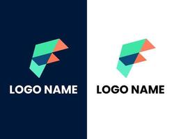 lettera f marchio moderno attività commerciale logo design modello vettore