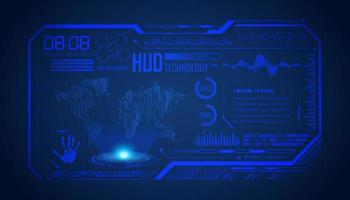 moderno hud tecnologia schermo sfondo vettore