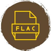 flac file formato icona vettore