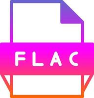 flac file formato icona vettore