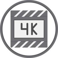 4k film vettore icona design