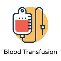 di moda sangue trasfusione vettore