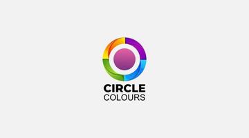 cerchio colori vettore logo illustrazione design