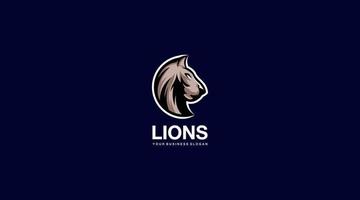 leoni vettore illustrazione logo design icona